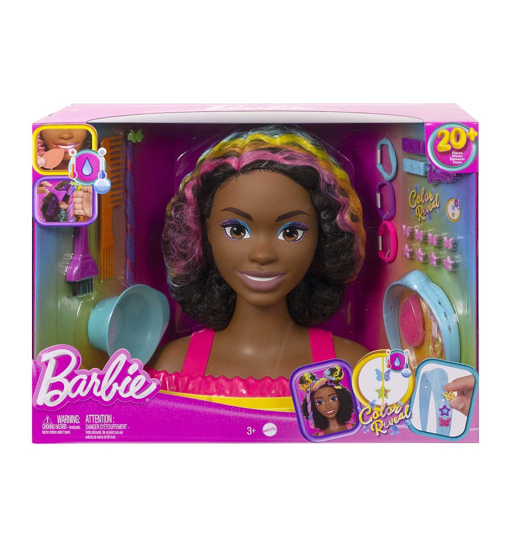 BARBIE TETE A COIFFER BRU