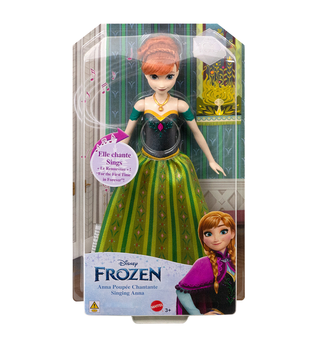 Disney Frozen - La Reine des Neiges - Anna Poupée Chantante - Figurine - 3 ans et +