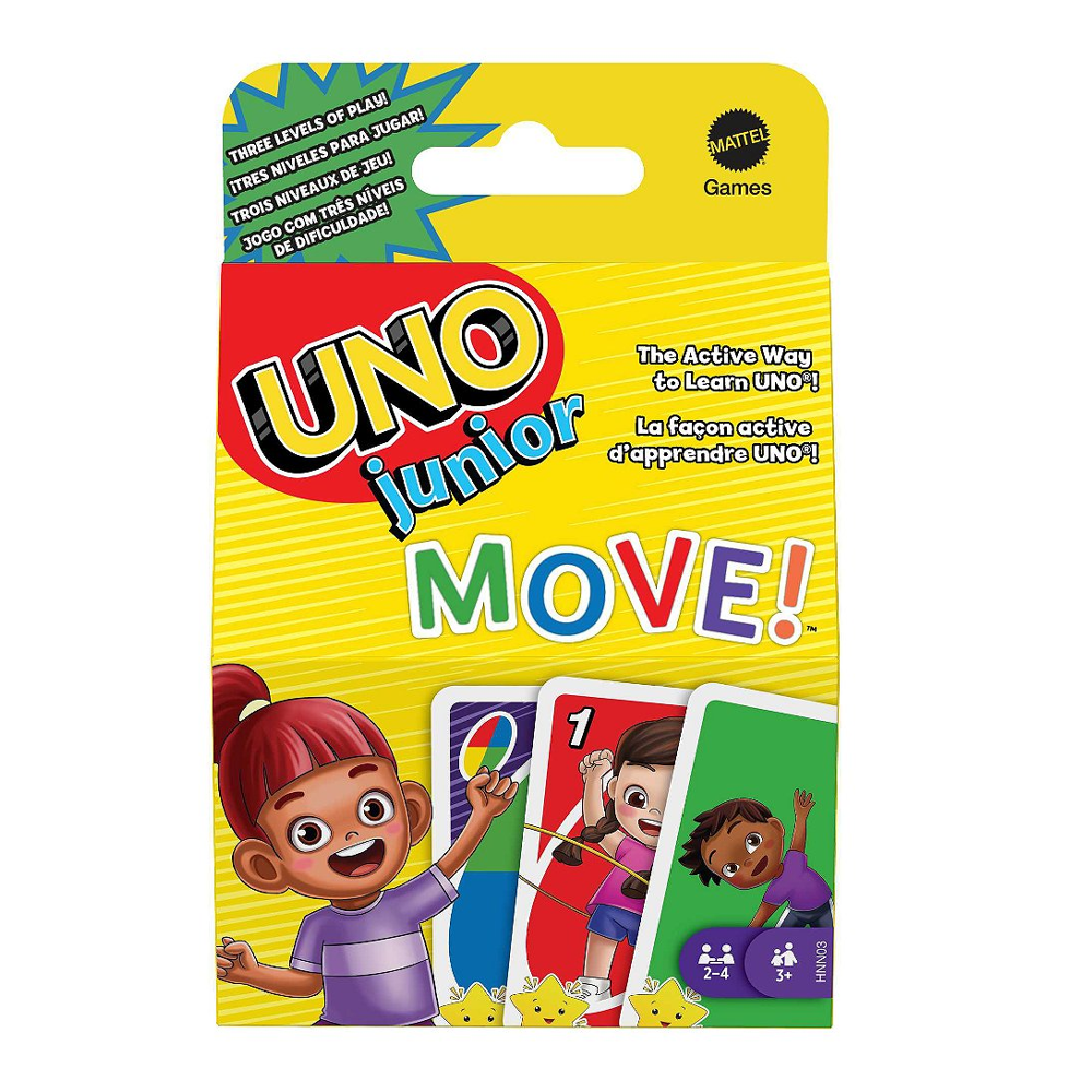 Mattel Games - UNO Junior Move - Jeu de Cartes Famille - 3 ans et +