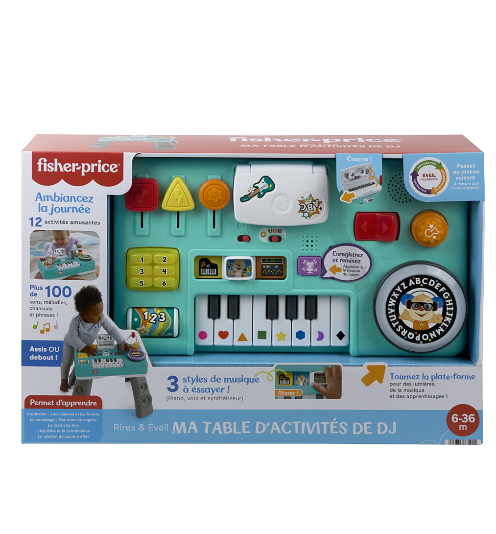 Ma table d'activités de DJ Fisher Price