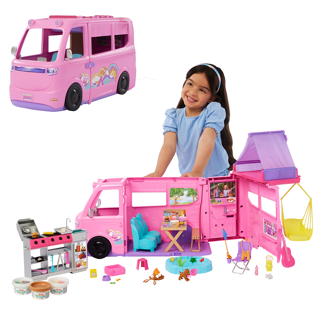 Barbie Coffret Camping Car de Rêve avec plus de 60 accessoires Barbie HRJ78 - vue 10