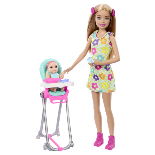 Coffret Barbie Babysitter Repas Bébé Mattel La Boite - vue 8