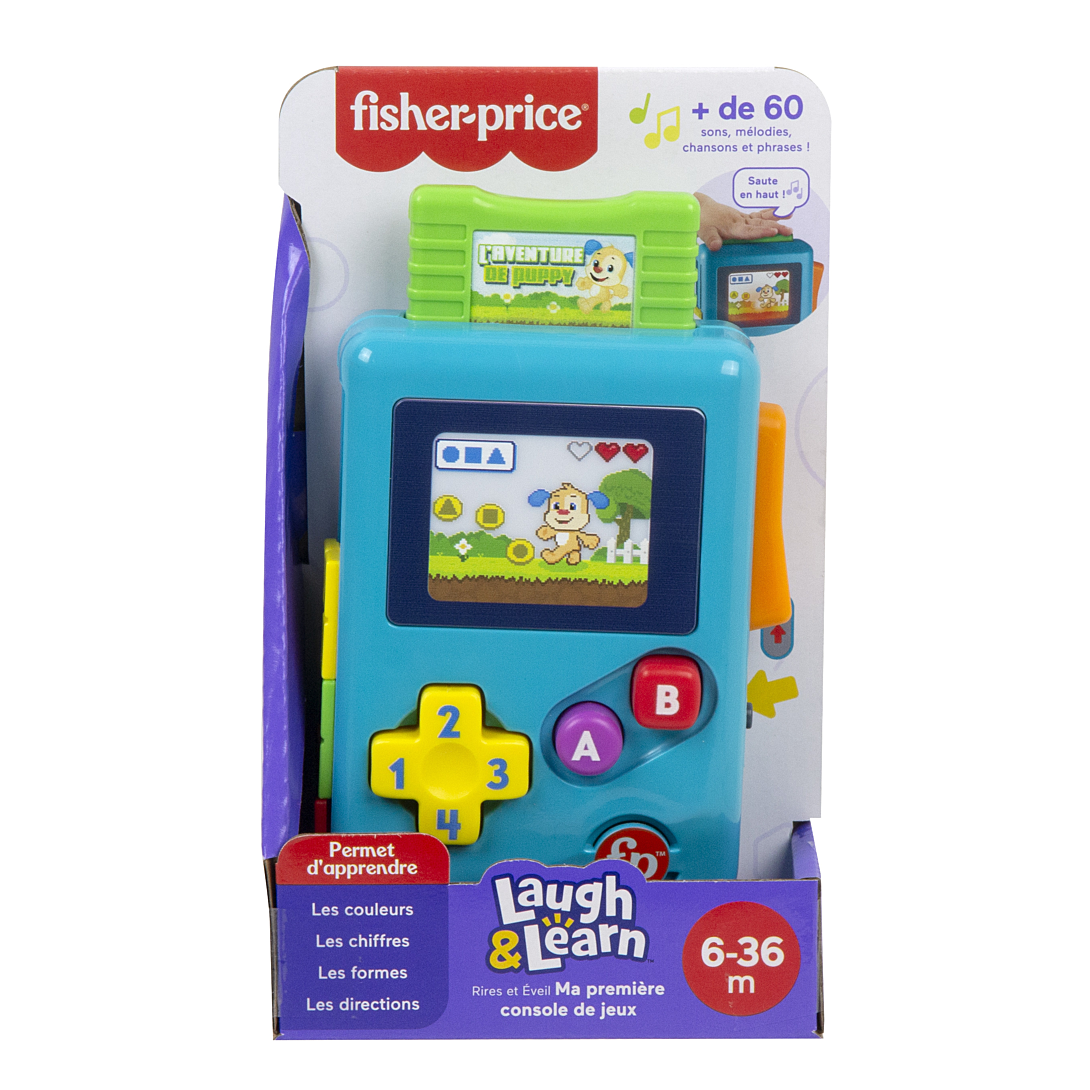 Fisher Price Jouet éducatif Ma Première Console de Jeu Rires et Éveil avec Musique et lumières pour Nouveau nés et bébés Version: Anglais UK Italien Portuguese Espagnol Castillan HHX12 - vue 7