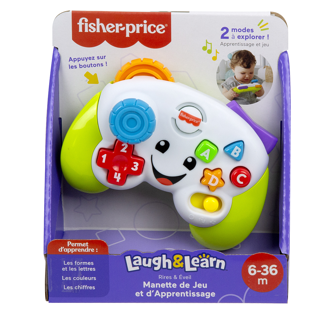 Fisher Price Jouet Rires et Éveil pour bébé et Tout Petit Manette de Jeu et d’Apprentissage Faux Jeu vidéo avec Musique et lumières à partir de Version: Allemande HXB62 - vue 4