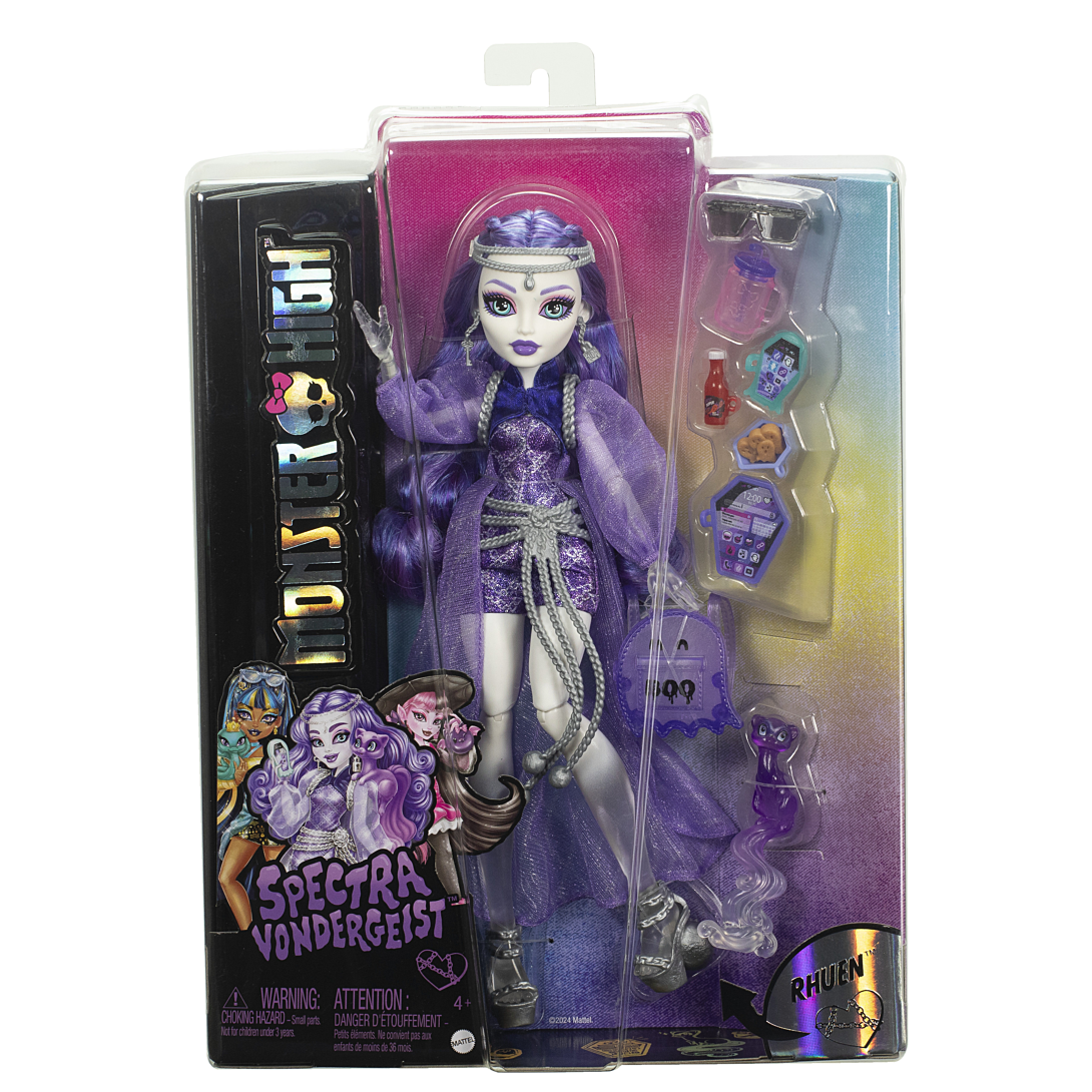 Poupée Monster High Mattel HXH77 – Spectra Vondergeist avec Accessoires - vue 9