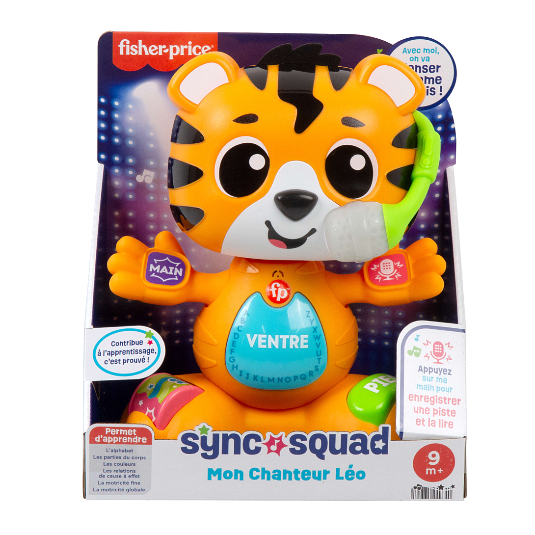  Jouet d’éveil Fisher-Price Sync Squad Tigre Parties du Corps - vue 2