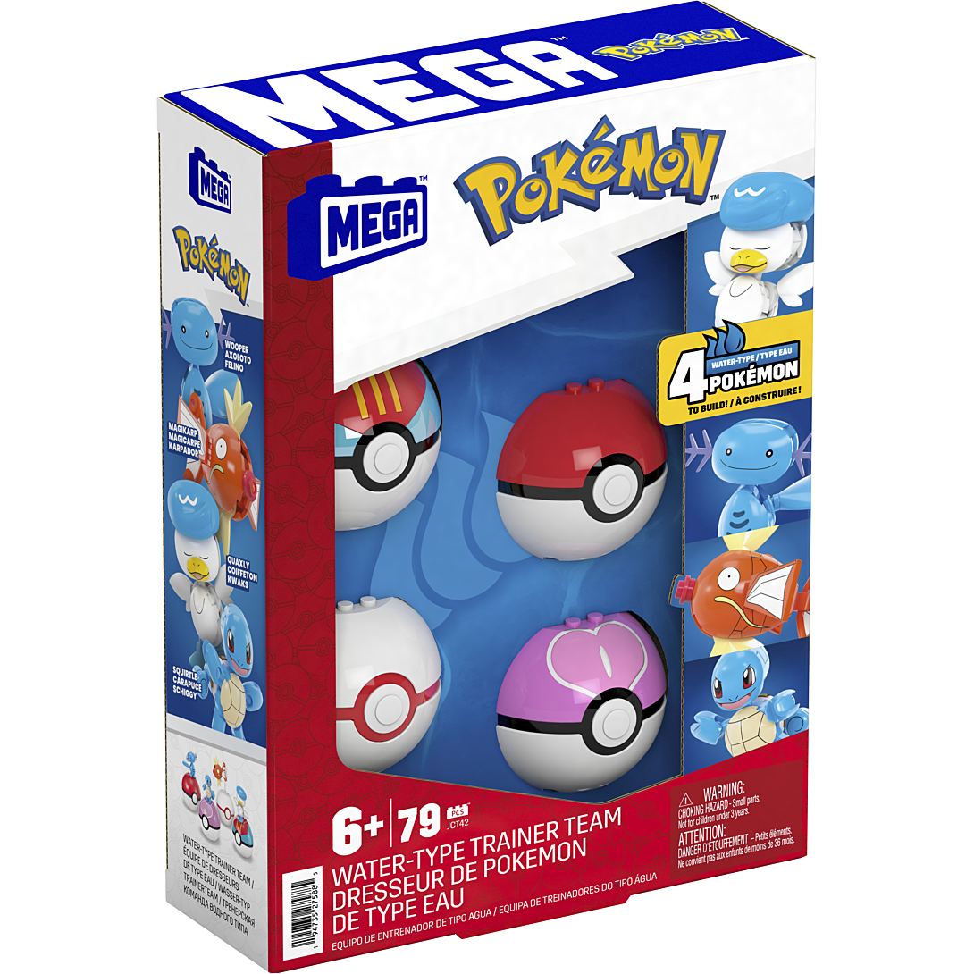 Construction Pokemon : dresseur de pokémon de type eau Mattel - vue 1