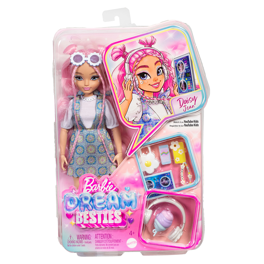 barbie dream besties daisy jean poupée avec 9 accessoires musique - vue 1