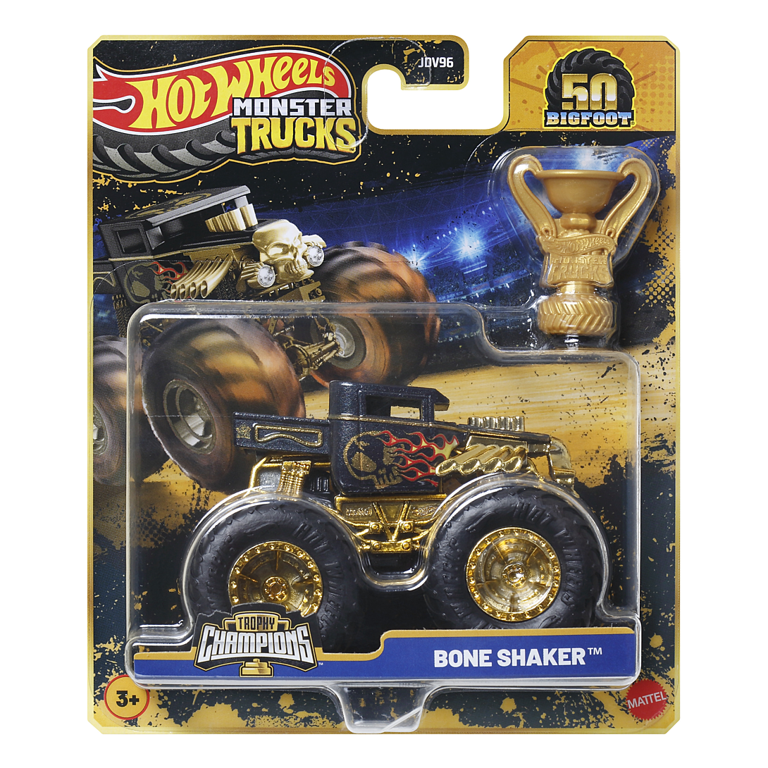 Hot Wheels Monster Trucks Bigfoot Trophy Champions Single Cars JDV96 Jdv97 Bigfoot - vue 2