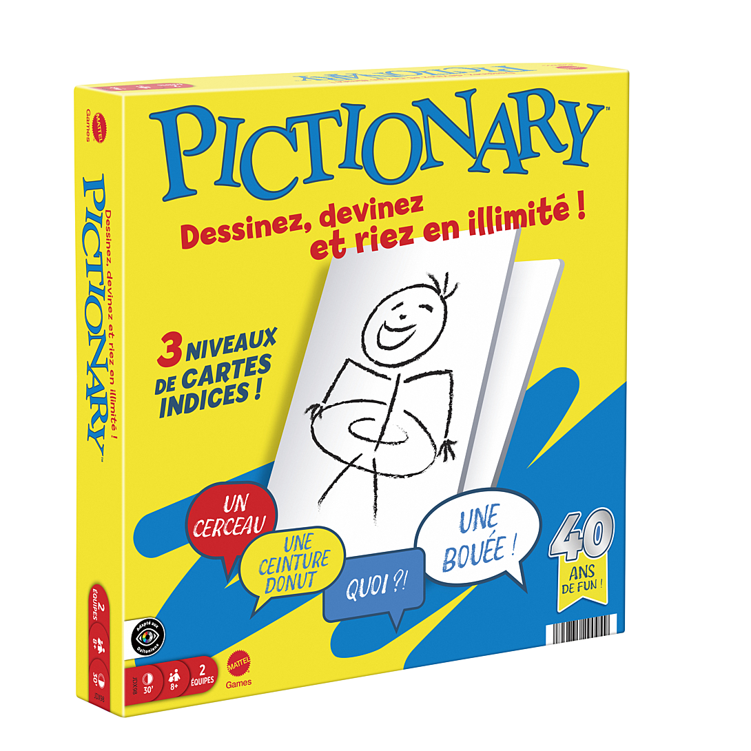 pictionary-jeu de société familial pour enfants et adultes