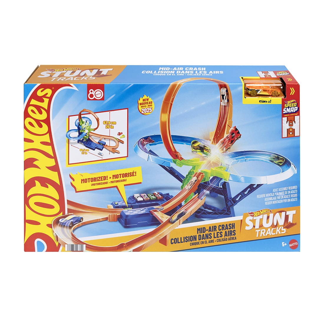 Hot Wheels Piste Crash Coffret propulseur motorisé et voiture Hot Wheels JFD12 - vue 2