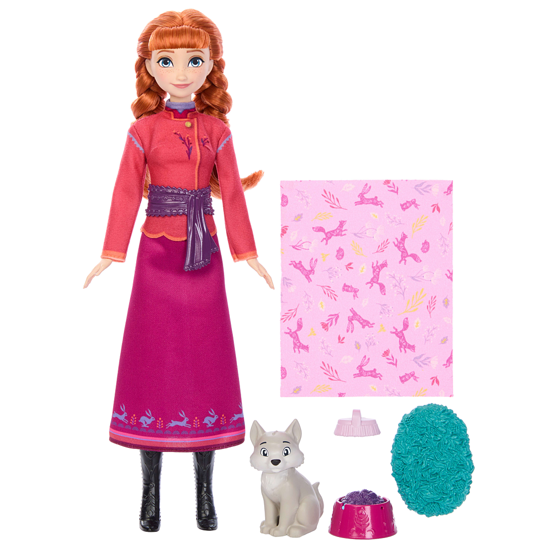 Disney La Reine des Neiges Coffret Anna et le Louveteau 4 accessoires Disney Frozen JFG17 - vue 2