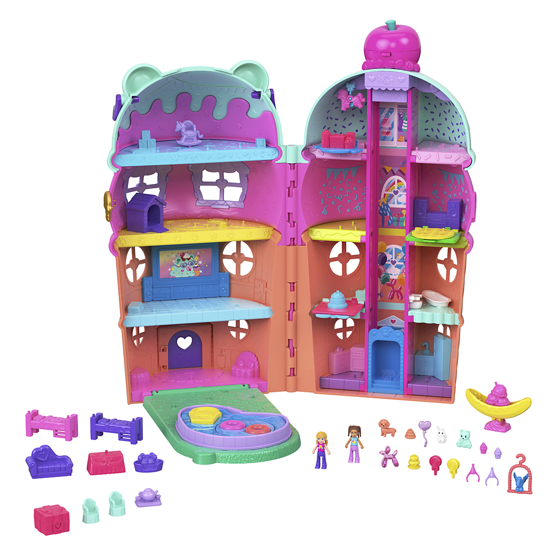 Polly Pocket Coffret Maison Cornet de Glace Avec figurines Polly Pocket JFT91 - vue 6