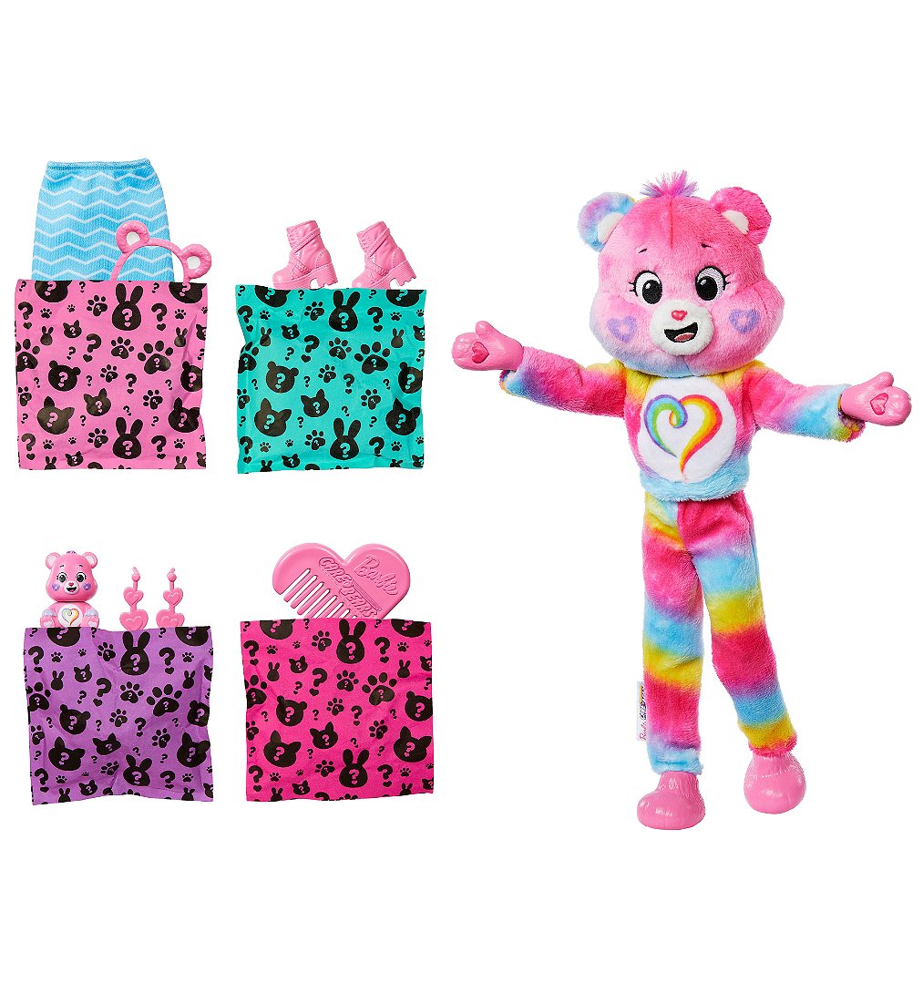 barbie-poupée barbie cutie reveal bisounours-avec 10 surprises