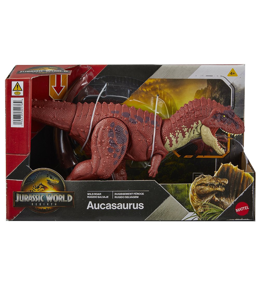 Jurassic World Figurine articulée Aucasaurus Rugissement féroce Son Jurassic World JGB88
