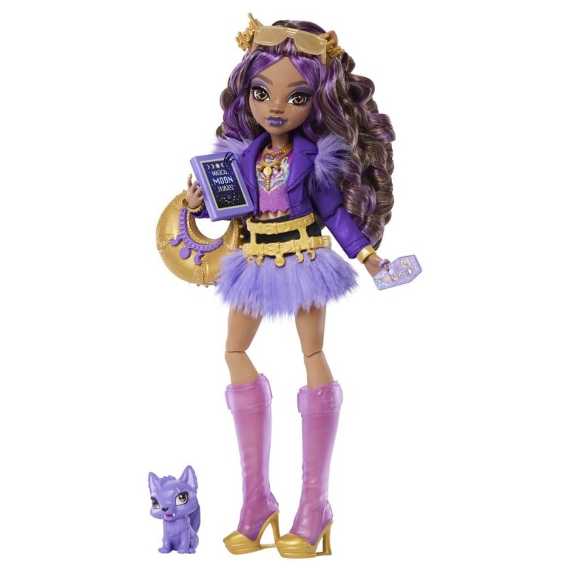 Poupée Monster High JHK30 – Clawdeen Wolf, 7 Accessoires Inclus - vue 9
