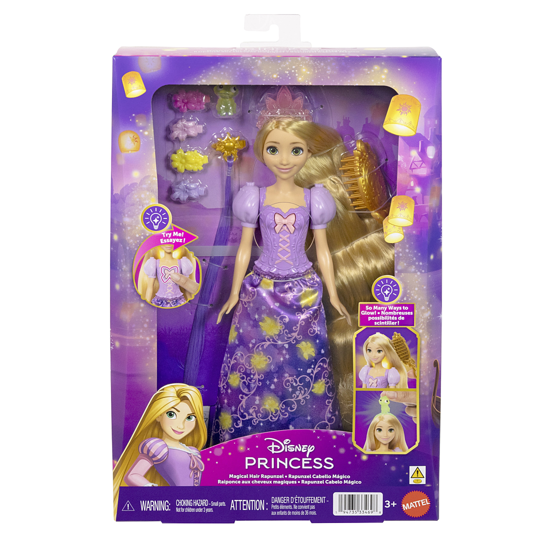Poupée Disney Princess Raiponce Cheveux Magiques – 7 Accessoires Inclus - vue 7