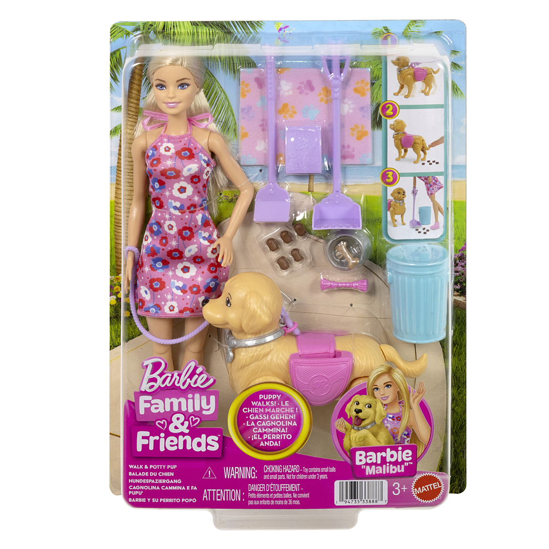 Coffret Barbie Walk & Potty Pup – JJB46, Chiot Interactif Inclus - vue 3