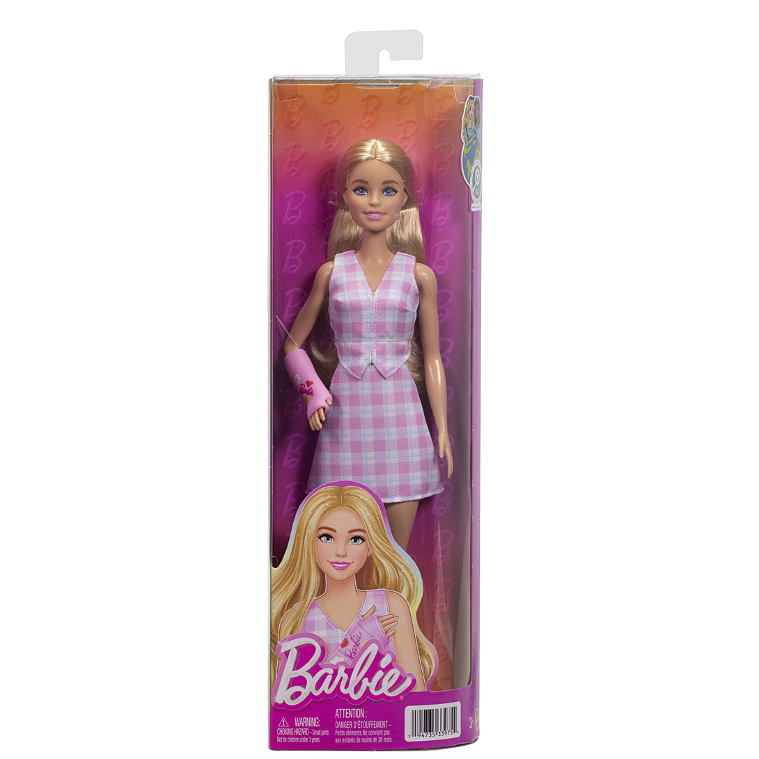 Poupée Barbie Fashionistas – Tenue Vichy et Plâtre, JJN56 - vue 9