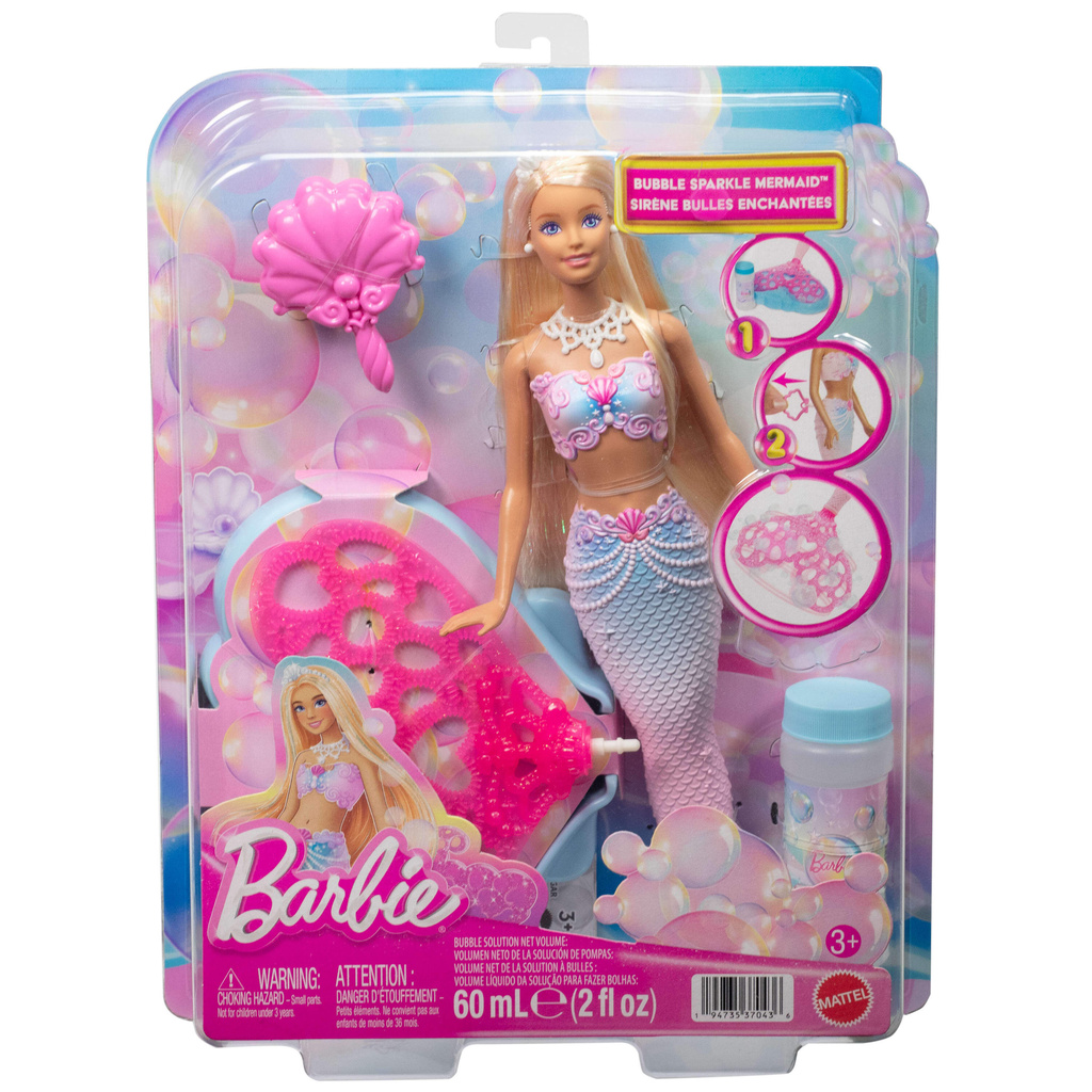 Barbie Sirène Scintillante à Bulles - vue 8