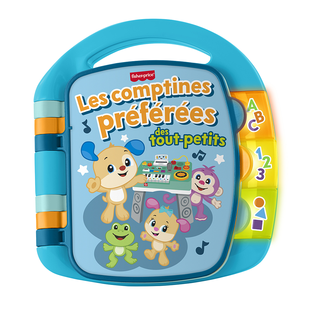 Fisher Price Les Comptines Préférées des Tout Petits Jouet musical Rires et Éveil avec lumières et sons pour les bébés à partir de langue française JMC51 - vue 9