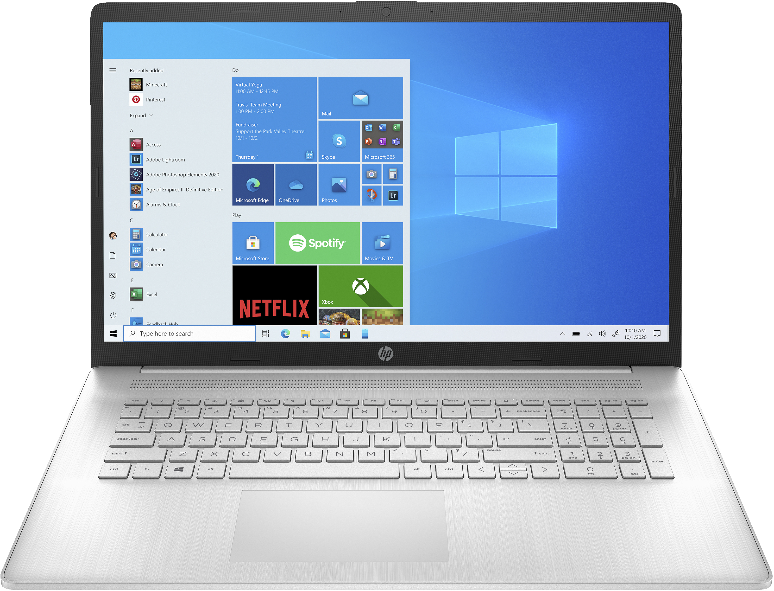 PC Portable HP 17-cp0247nf 17,3 HD+ - R3 - 8Go RAM - 512Go SSD