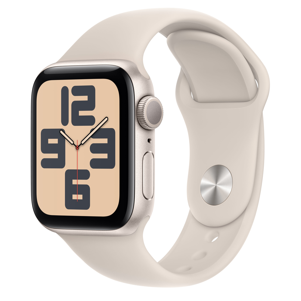 Apple Watch SE OLED 40 mm Numérique 324 x 394 pixels Écran tactile Beige Wifi GPS (satellite)