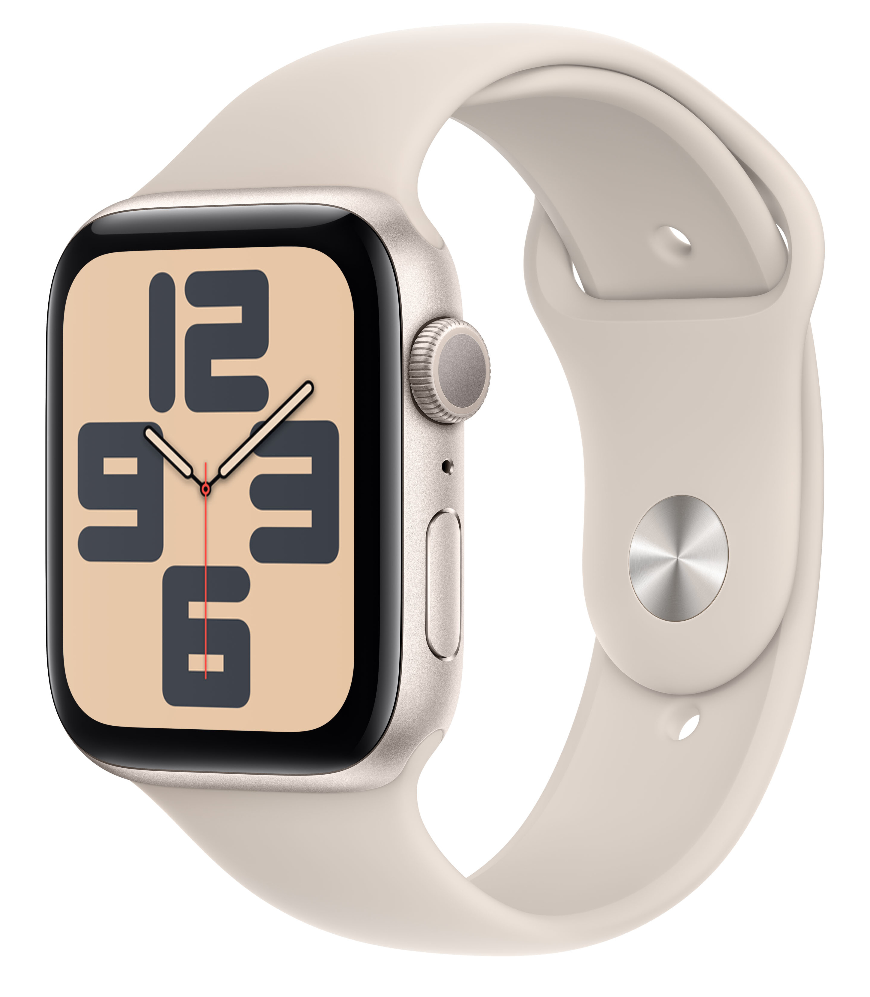 Apple Watch SE OLED 44 mm Numérique 368 x 448 pixels Écran tactile Beige Wifi GPS (satellite)