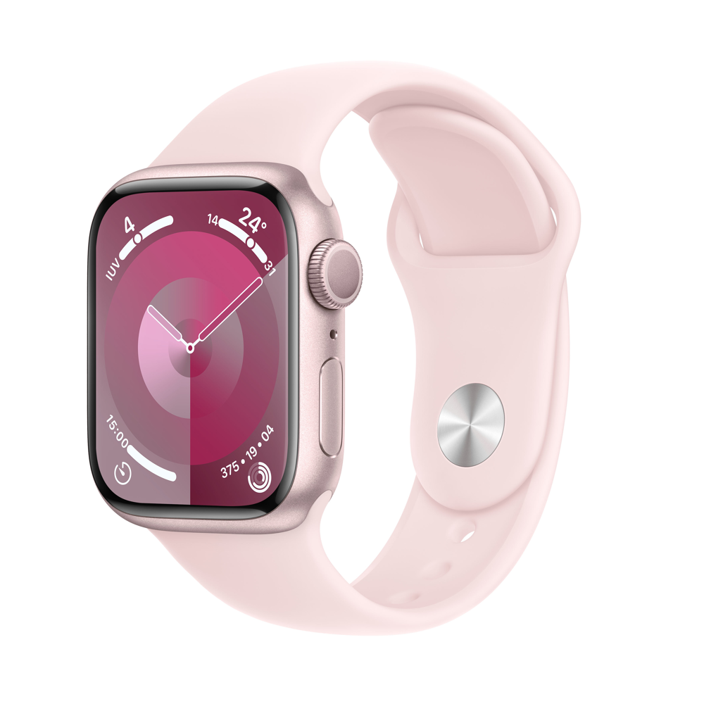 Apple Watch Series 9 41 mm Numérique 352 x 430 pixels Écran tactile Rose Wifi GPS (satellite)