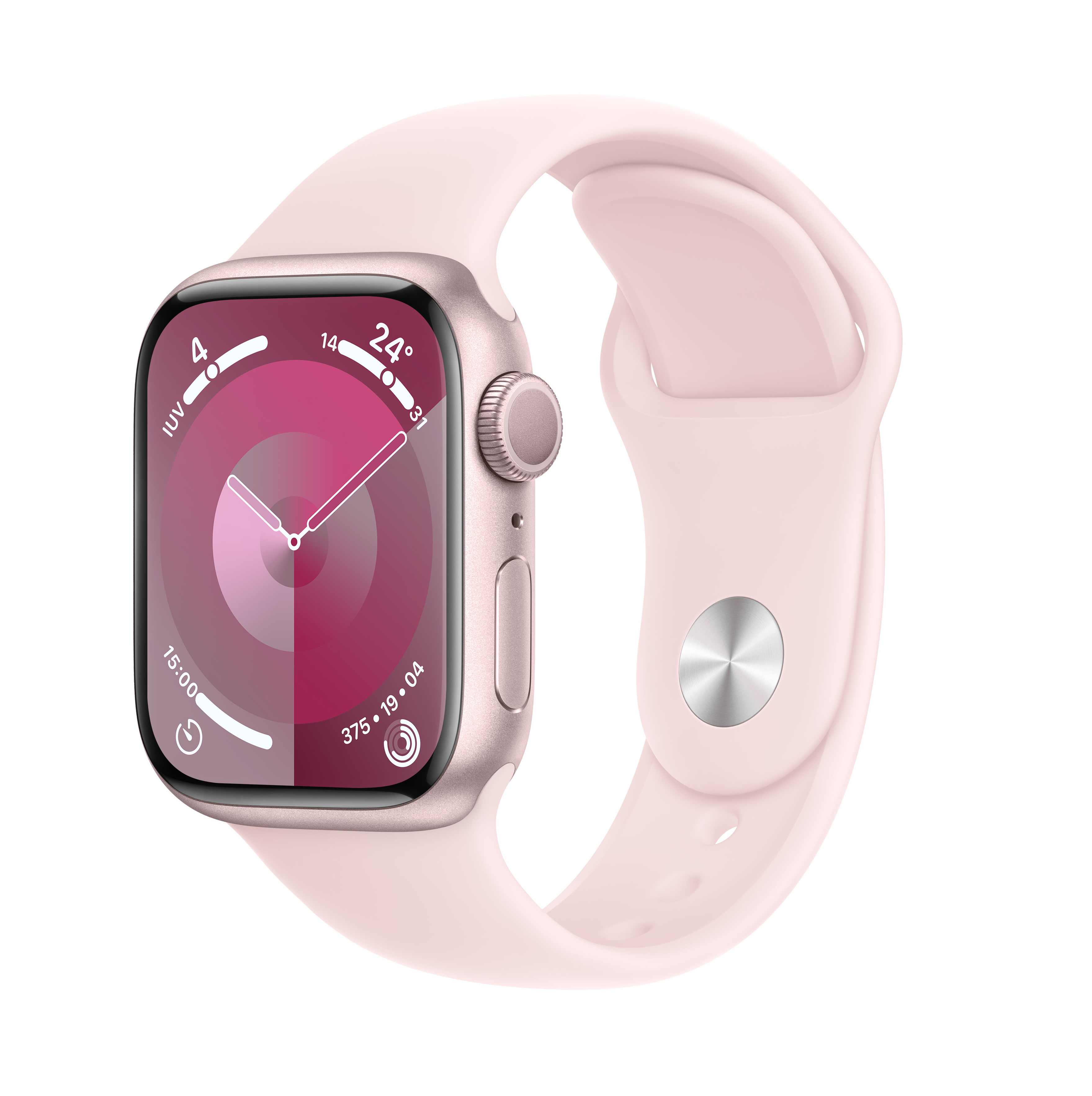 Apple Watch Series 9 41 mm Numérique 352 x 430 pixels Écran tactile Rose Wifi GPS (satellite)