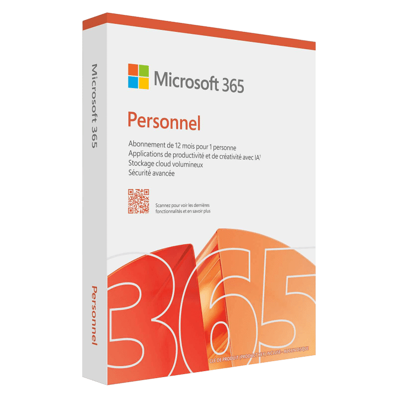 Logiciel de bureautique 365 Personnel 2025