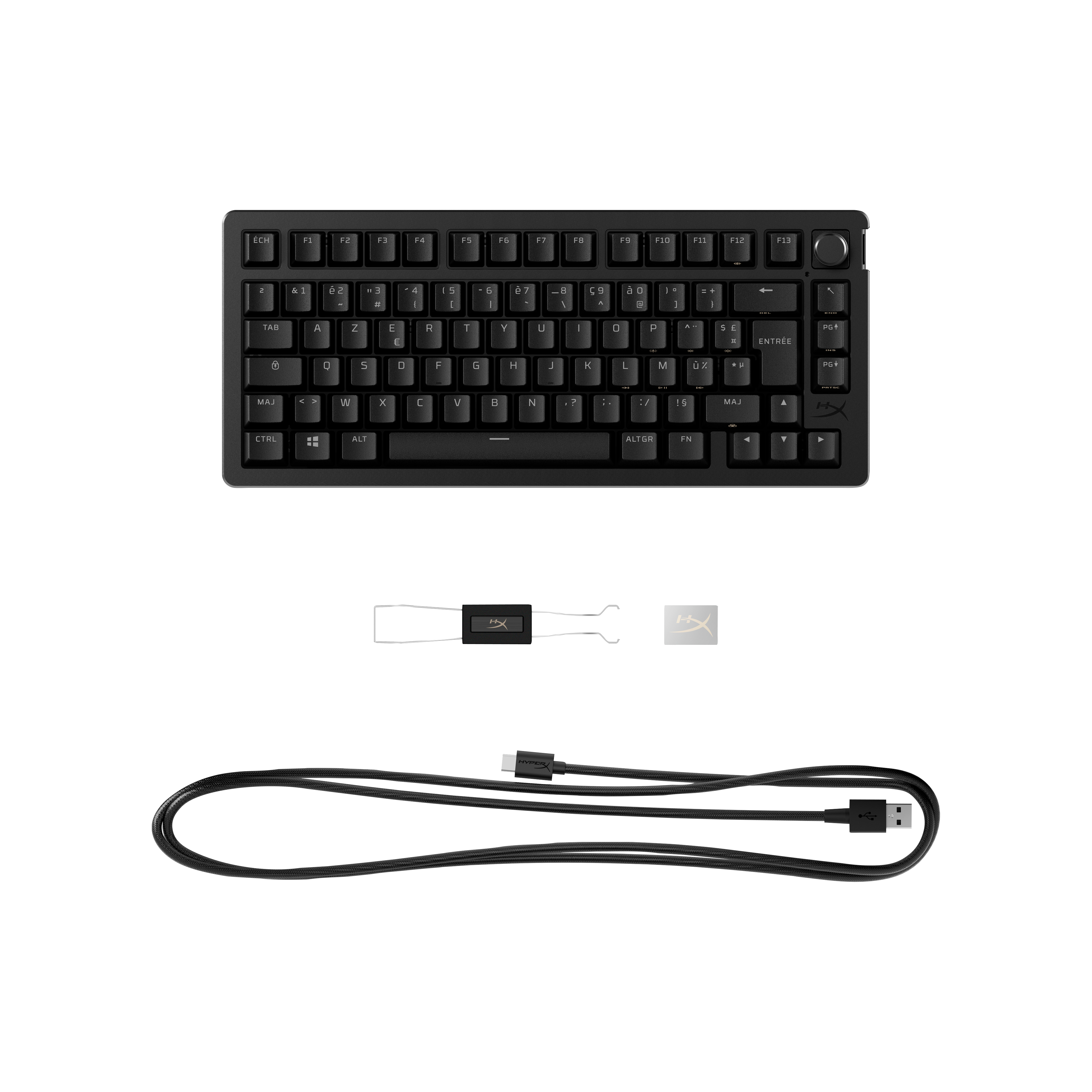 Clavier mécanique gaming Azerty HyperX Alloy Rise 75 - vue 4