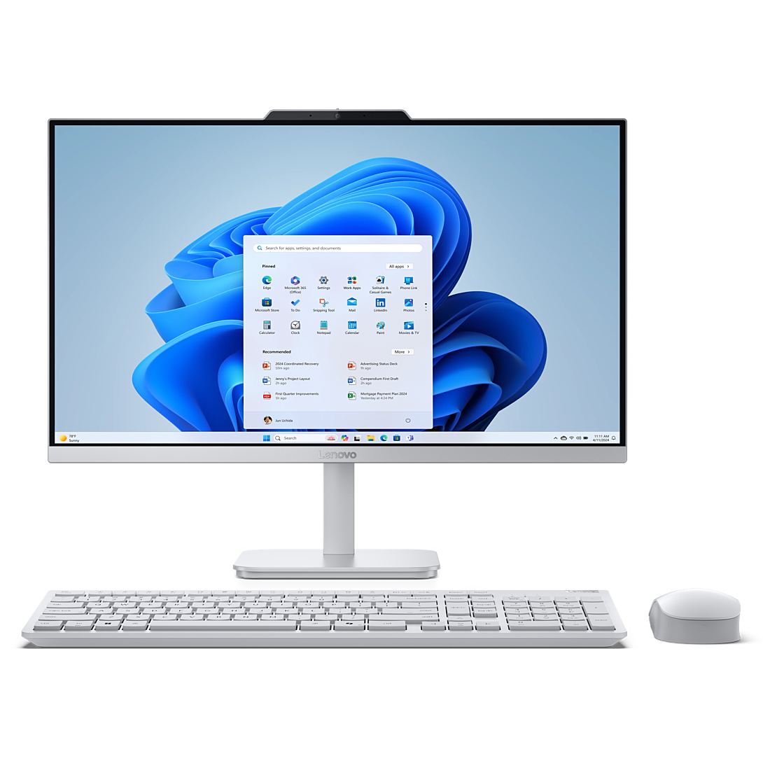 PC Tout en Un Lenovo A100 F0JN003KFR / 23.8" Full HD / Intel N100 / 8 Go DDR5-SDRAM / 512 Go SSD