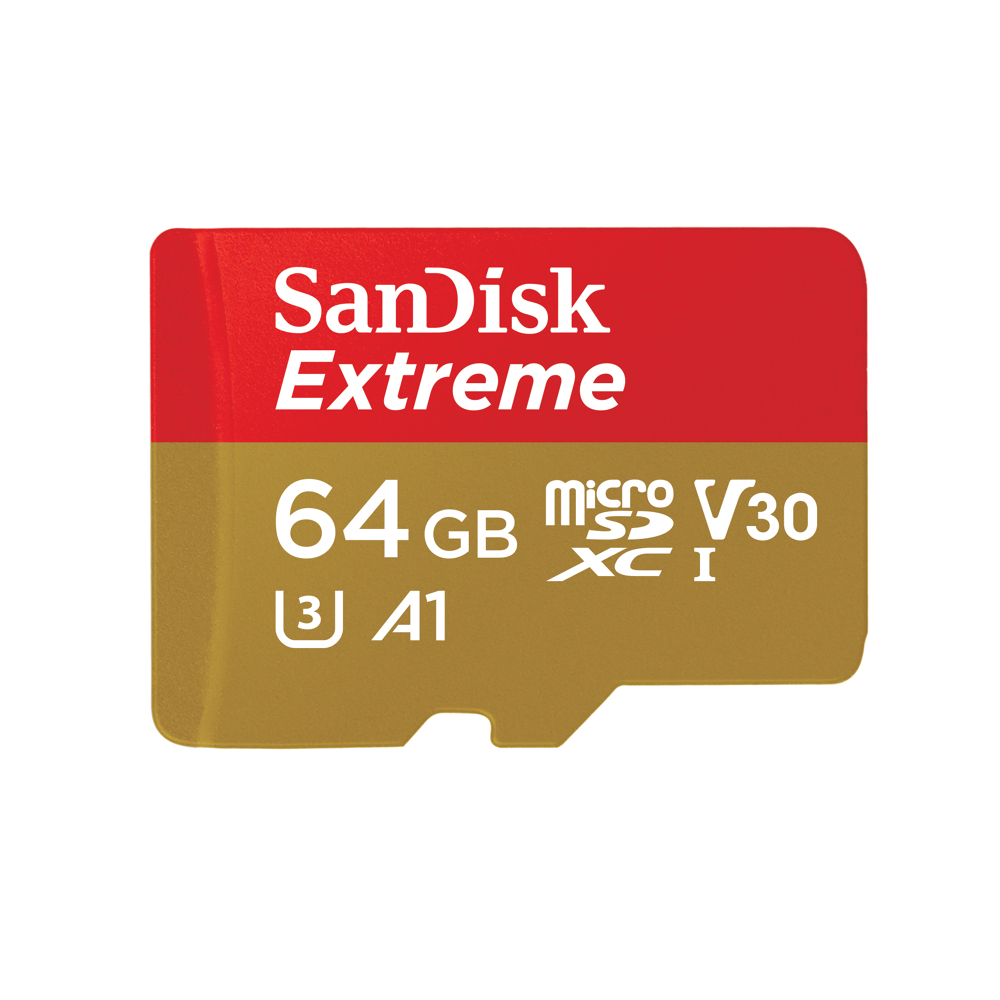 Carte mémoire photo Sandisk Carte m.sdxc ext. cam 64gb 90mb