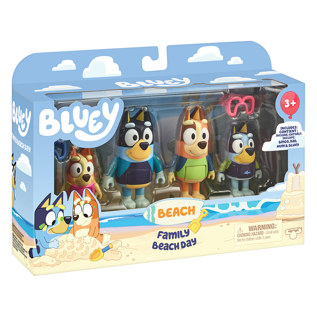 Famille Plage 4 figurines Bluey - vue 5