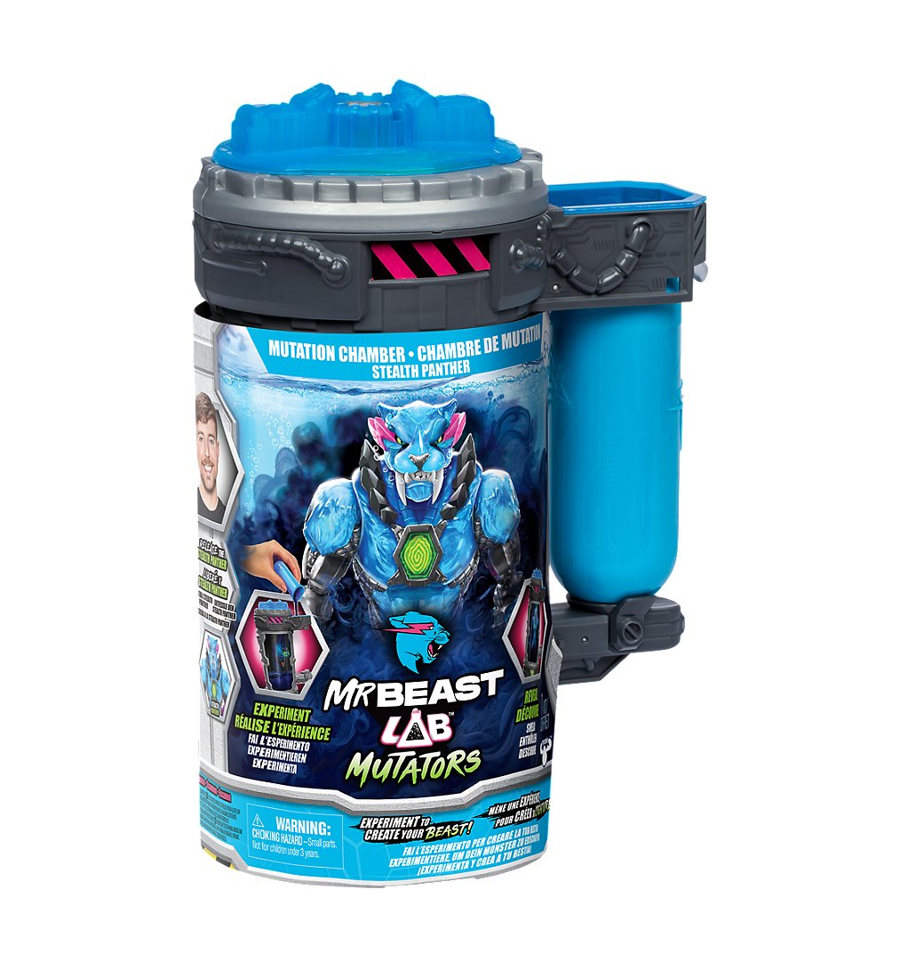 Figurine Mutators Panthère iconique chambre de mutation MR Beast LAB Réalise une expérience pour créér ta créature