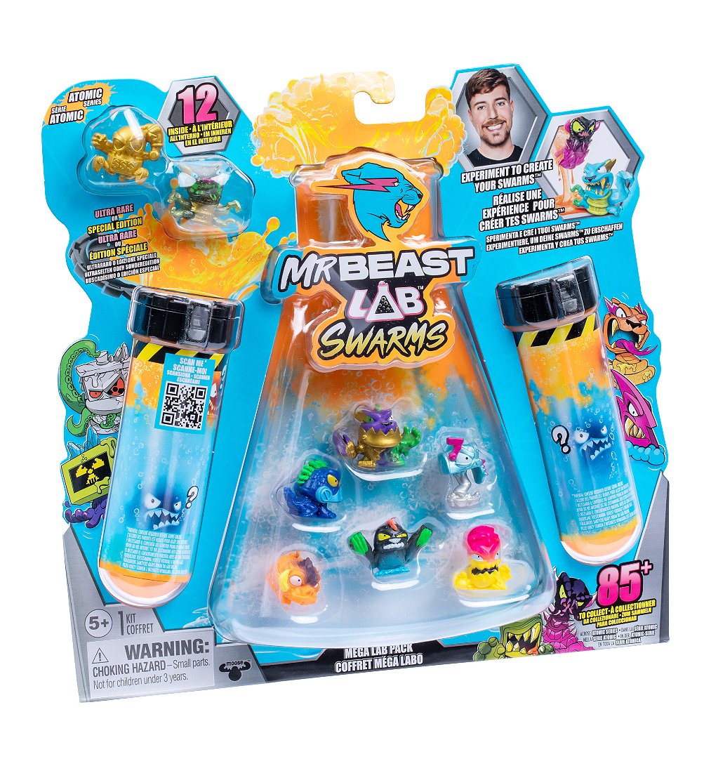 Coffret 12 mini figurines MrBeast Lab Swarms Atomic Modèle aléatoire - vue 2