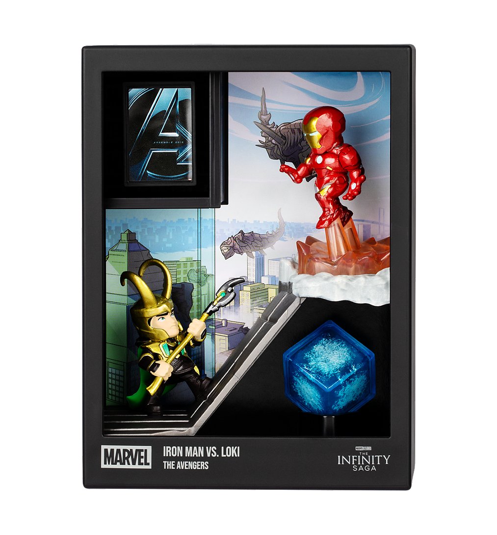 Figurine FANDROP x STAR WARS Iron Man vs Loki Vitrine avec scène culte + mini affiche 18 cm