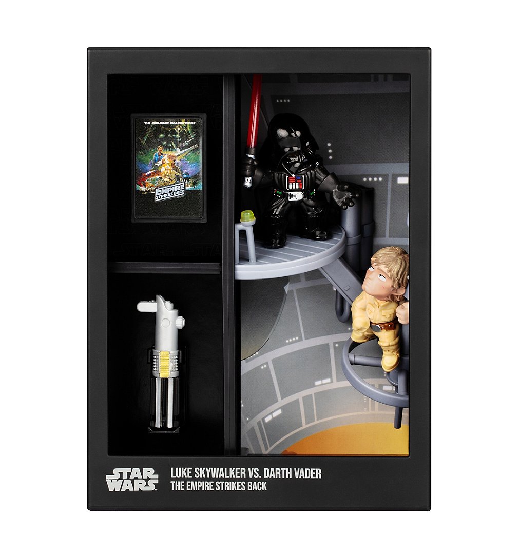 Figurine FANDROP x STAR WARS Darth Maul vs Ahsoka Vitrine avec scène culte + mini affiche 18 cm - vue 2
