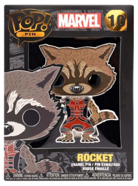 Funko Large Pop Pin Marvel : Rocket (Badge métallique émaillé) [10]