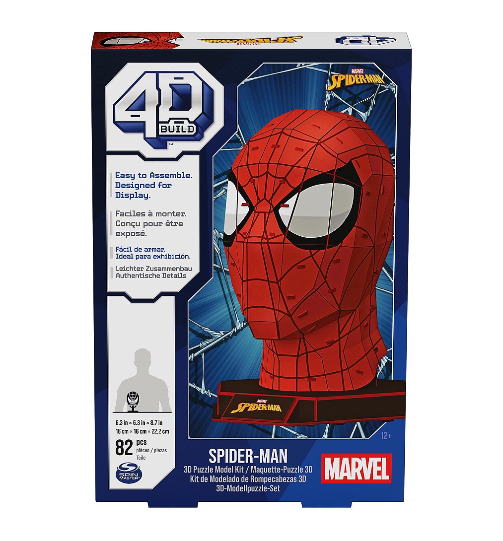 Puzzle Masque Spiderman Marvel 4d Spin Master - vue 2