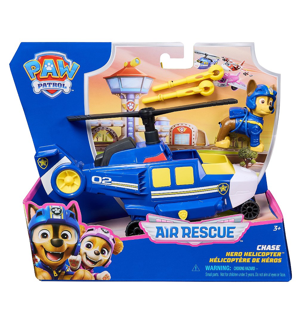 VÉHICULE + FIGURINE CHASE AIR RESCUE La Pat' Patrouille