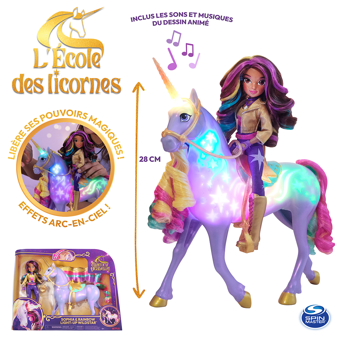 Coffret Licorne Wildstar avec Poupée Sophia 24cm – Effets Sonores et Lumineux - vue 7