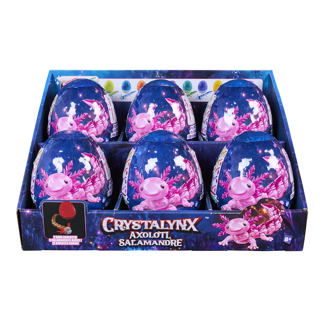 Pack De 1 Axolotl Crystalynx Dragons Assort Barquette