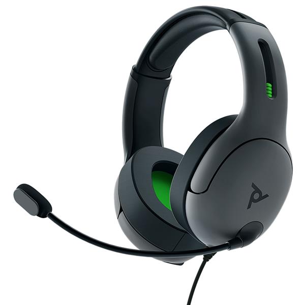 PDP LVL50 Casque Avec fil Arceau Jouer Noir, Vert, Gris