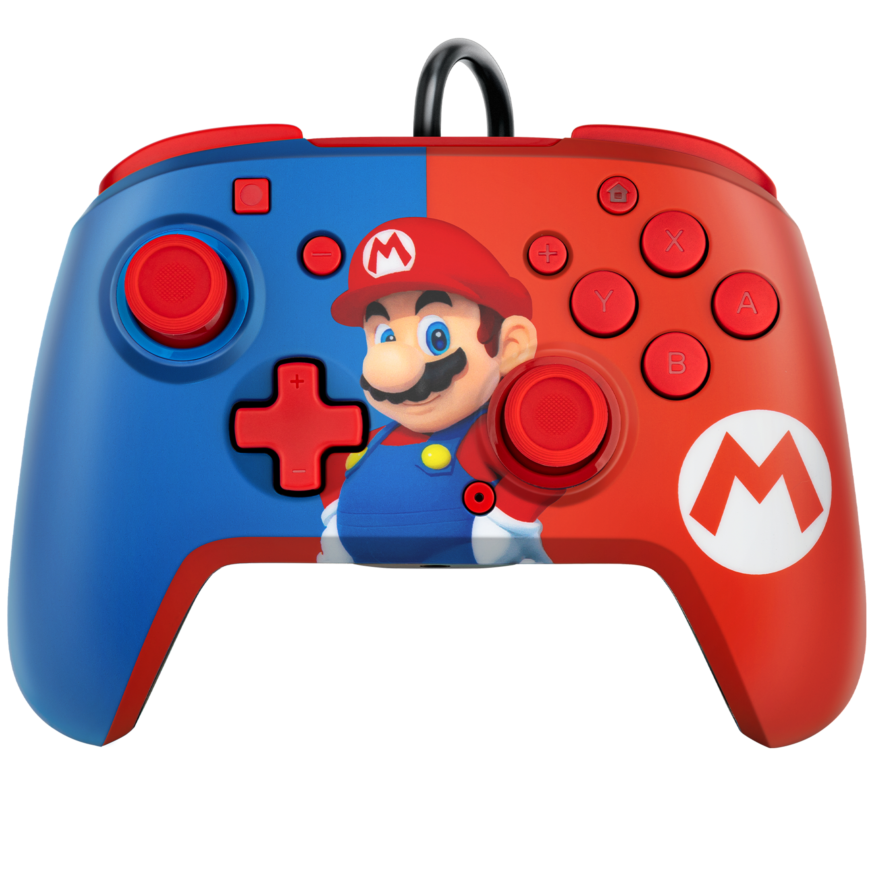 PDP REMATCH: Power Pose Mario Bleu, Rouge USB Manette de jeu Analogique/Numérique Nintendo Switch, Nintendo Switch OLED