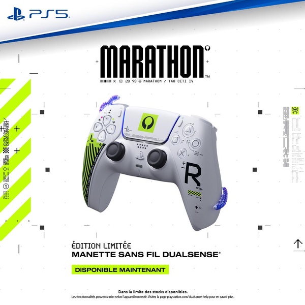 Manette sans fil DualSense - Édition limitée Marathon (PS5)