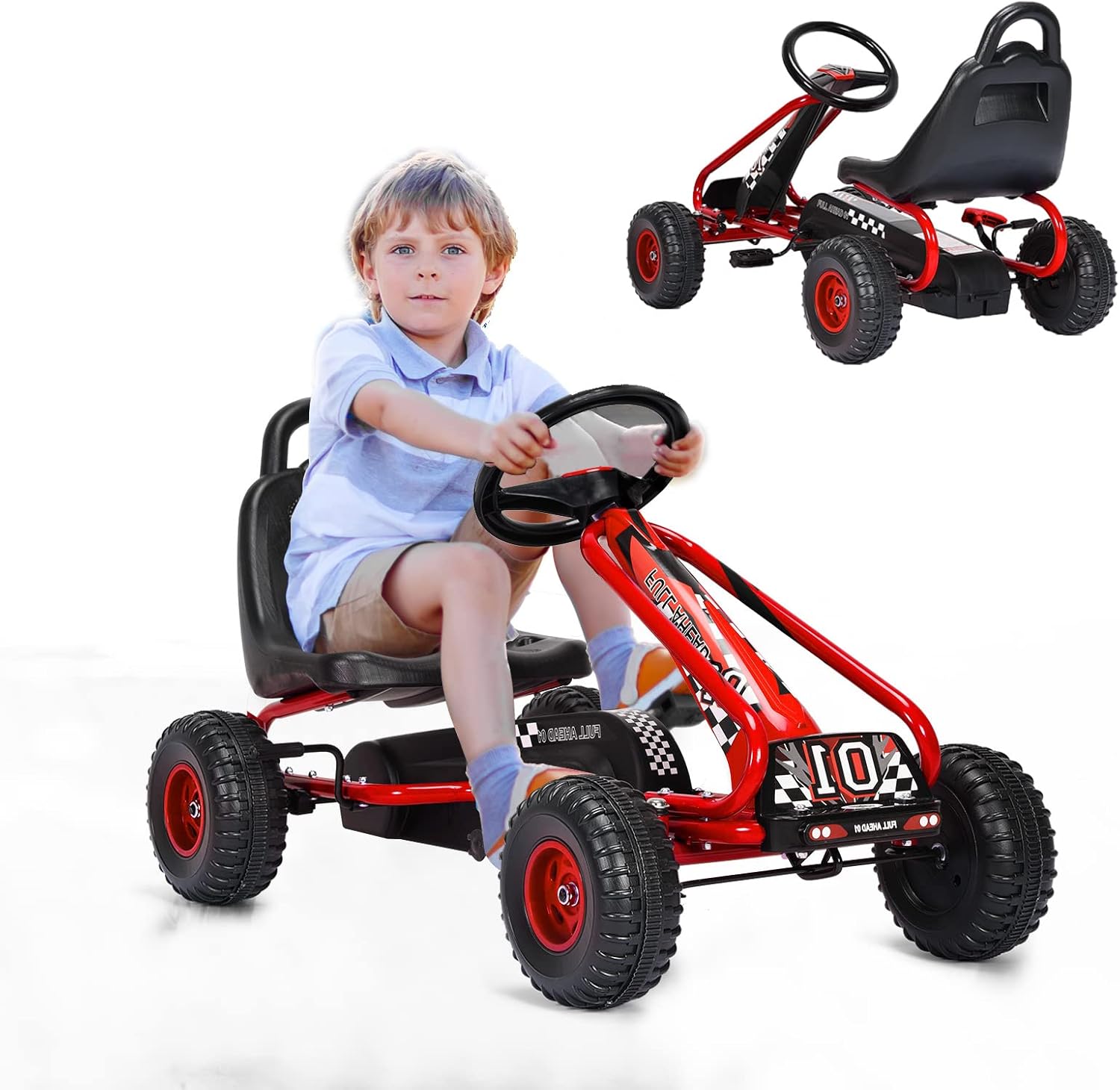 Kart à pédales enfant et adulte B-Super Blue Berg