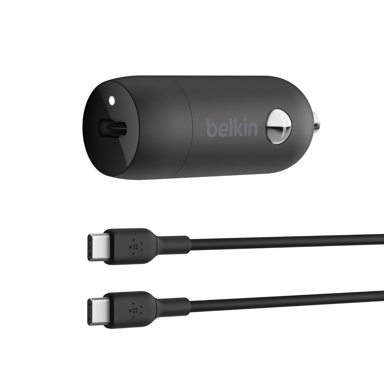 Belkin Chargeur de voiture 1 port USB C sur prise allume cigare avec câble USB C - vue 5