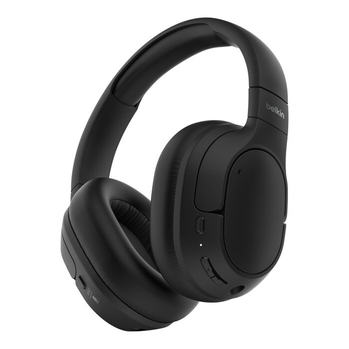 Belkin AUD008HQBK casque Casques Sans fil Arceau Appels/Musique USB Type-C Bluetooth Noir